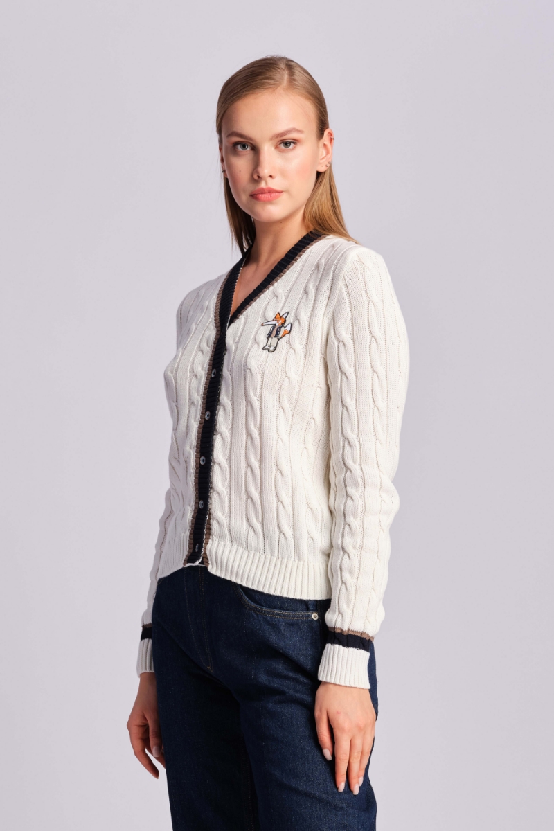 Ecru Donna Cardigan