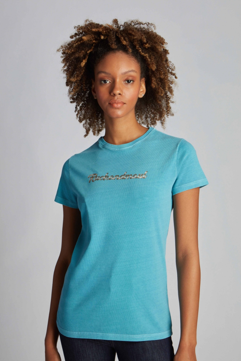 Blau Frau T-shirt