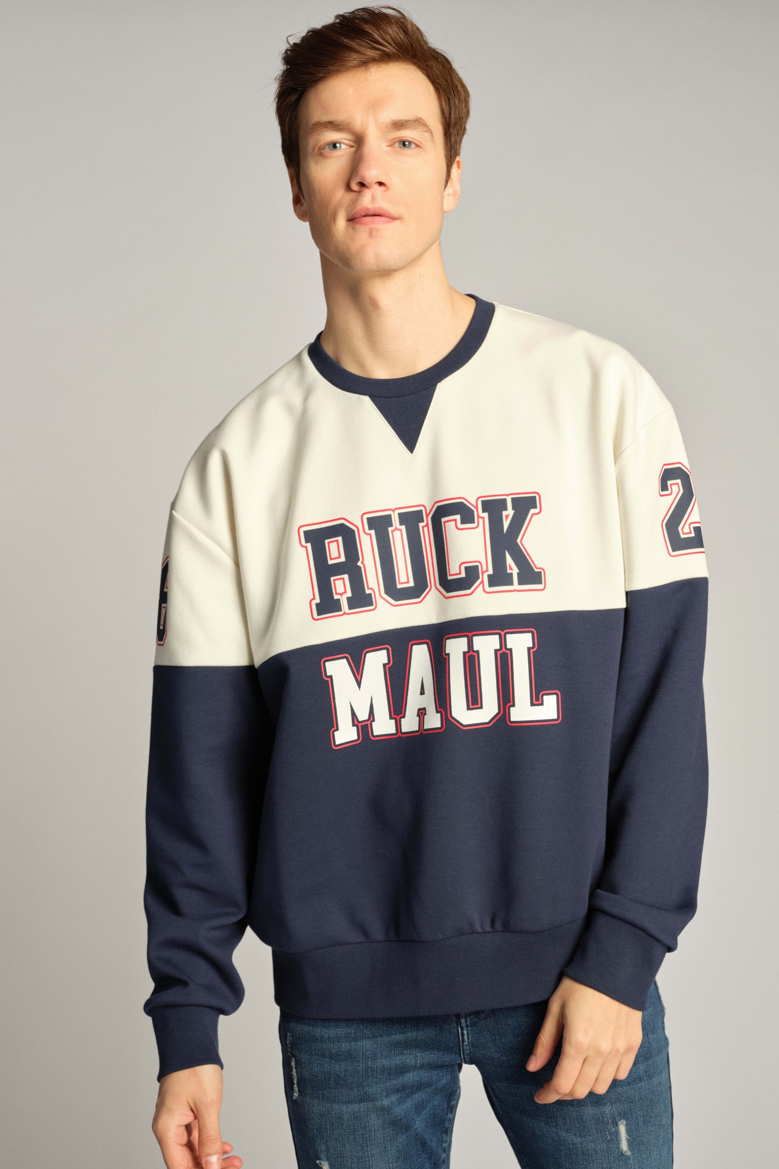 Marineblau Mann Sweatshirt