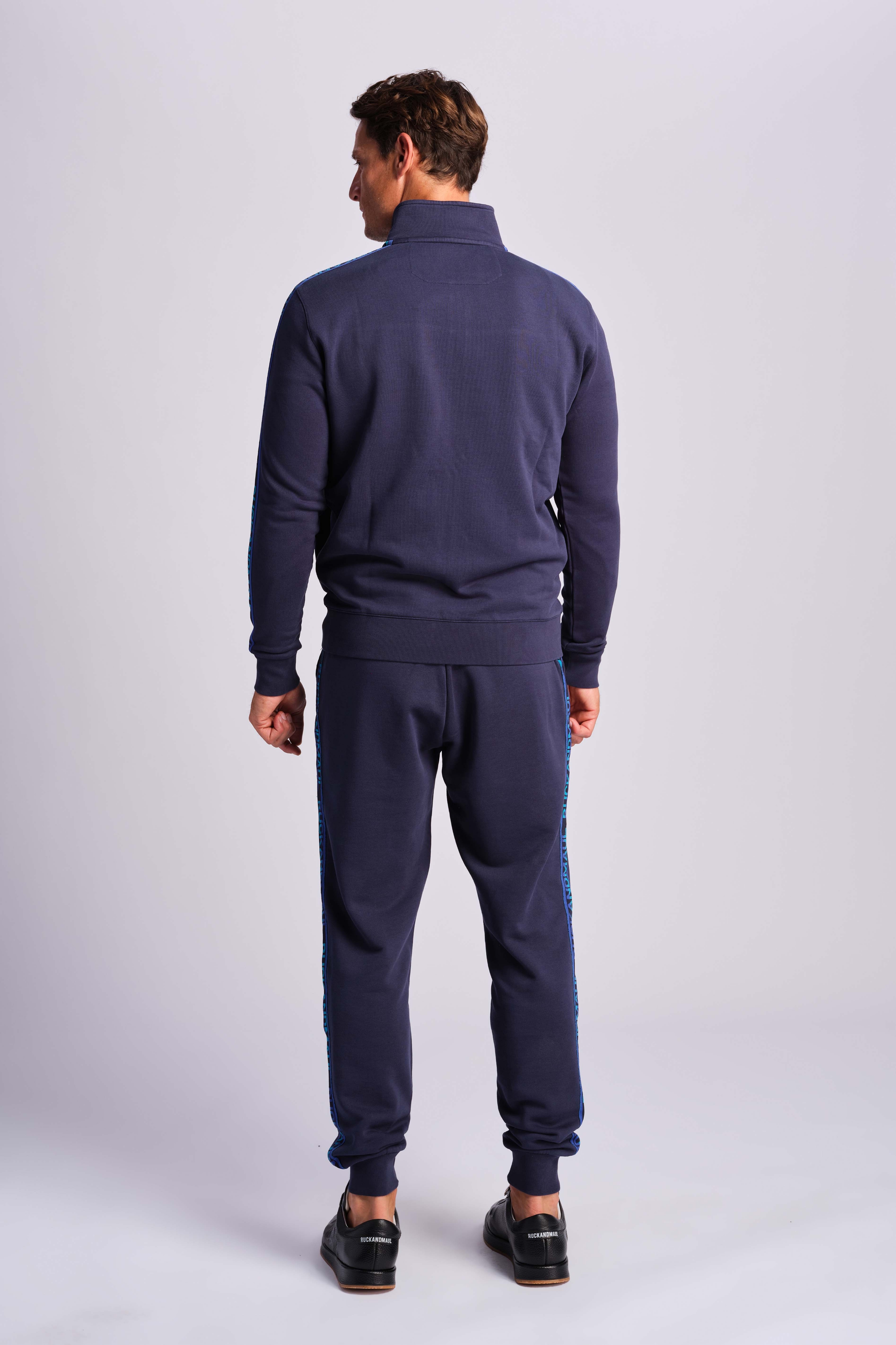 Blu Navy Uomo Pantaloni İn Felpa