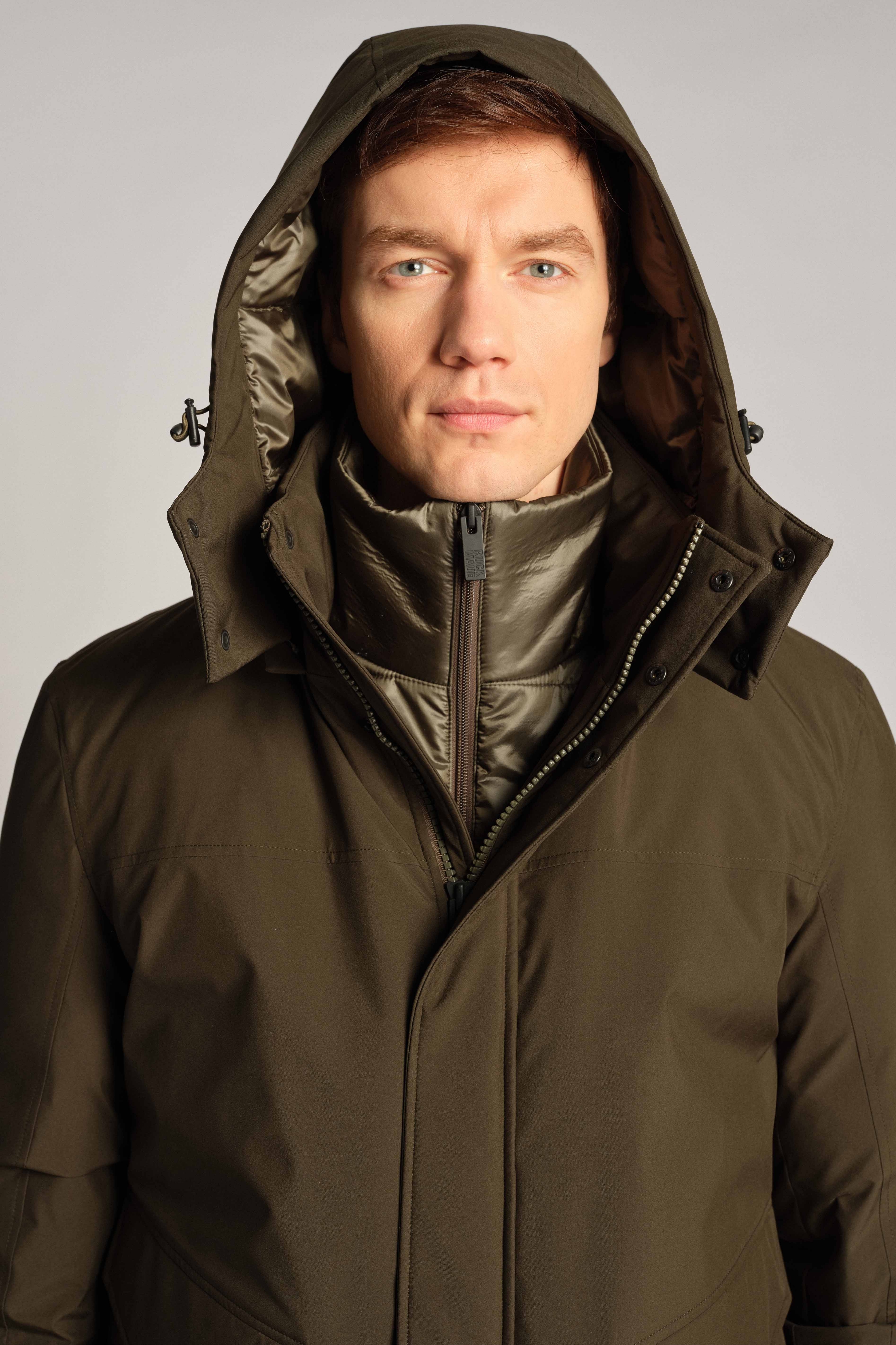 Dunkelgrün Mann Outdoor-jacke