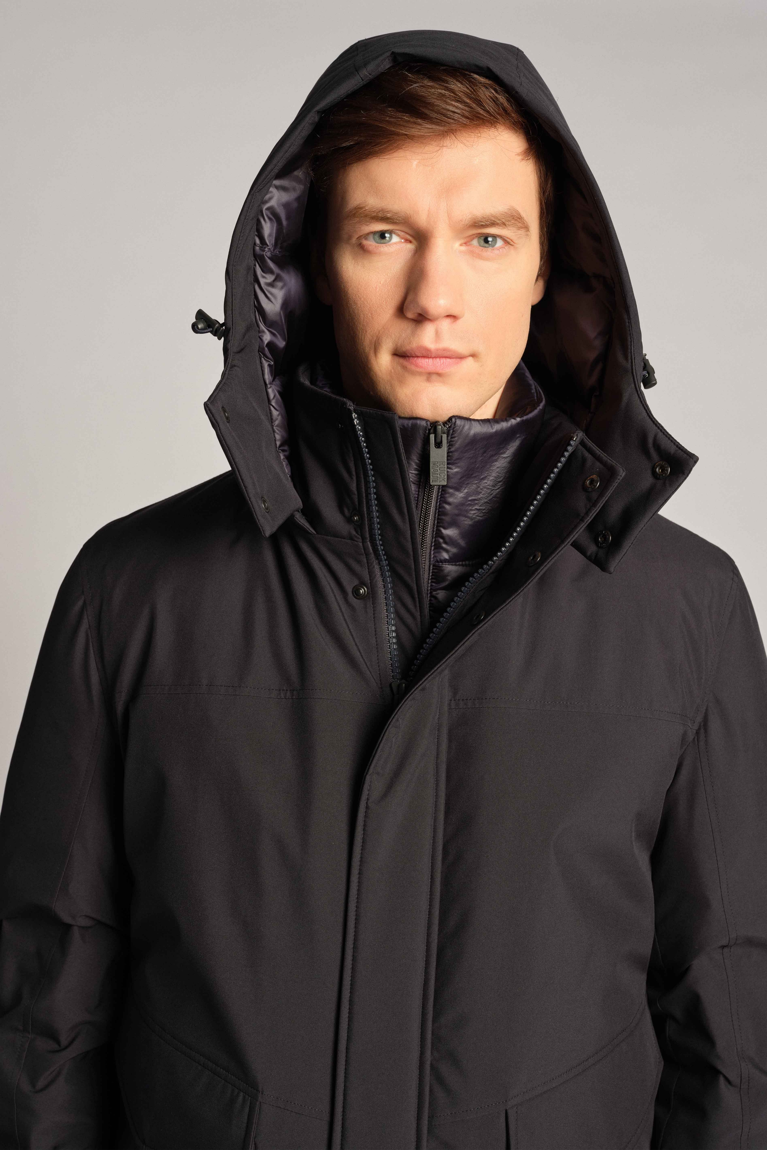 Navy Blue Men Outdoor Jacket 