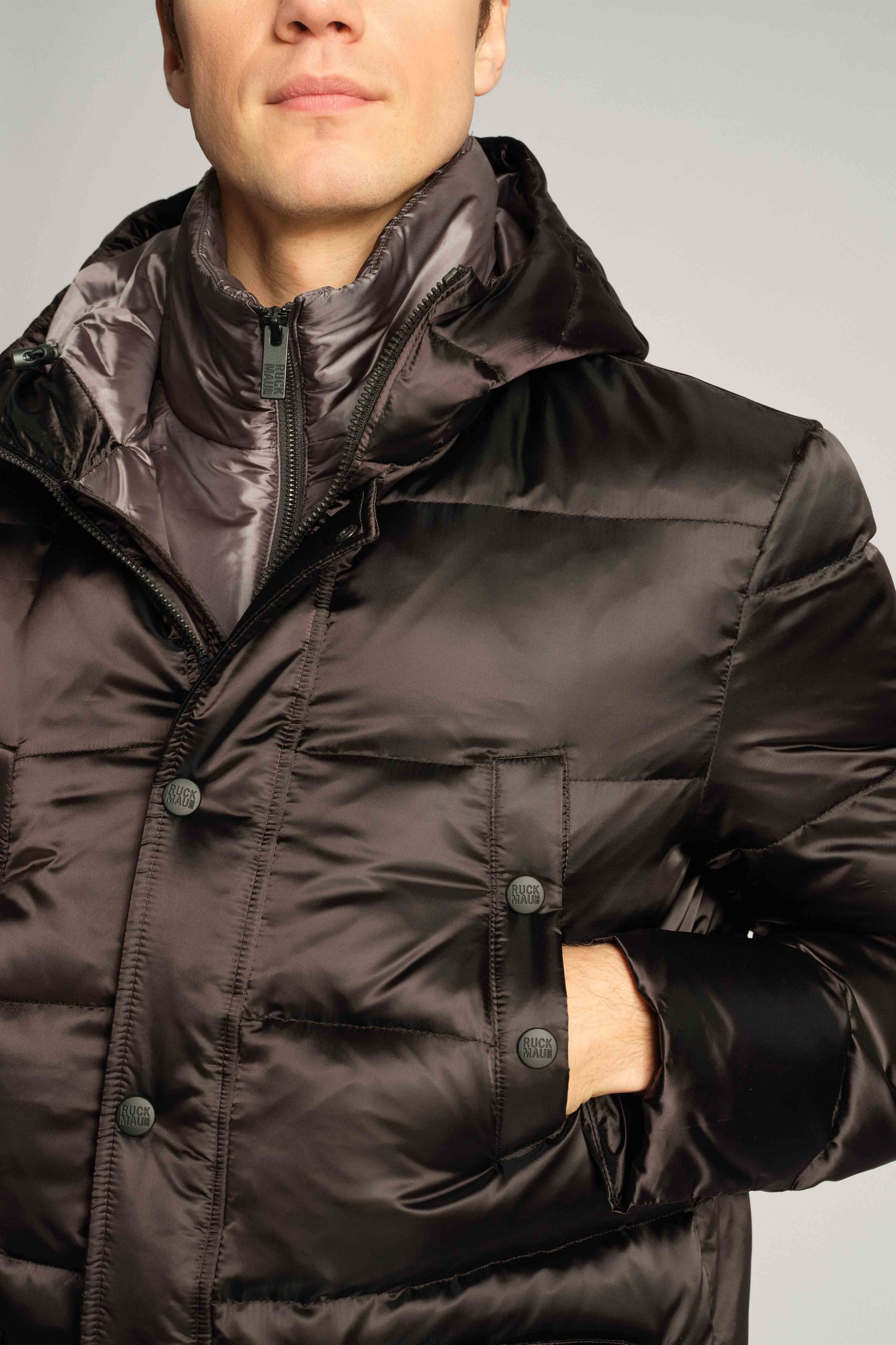 Schwarz Mann Outdoor-jacke