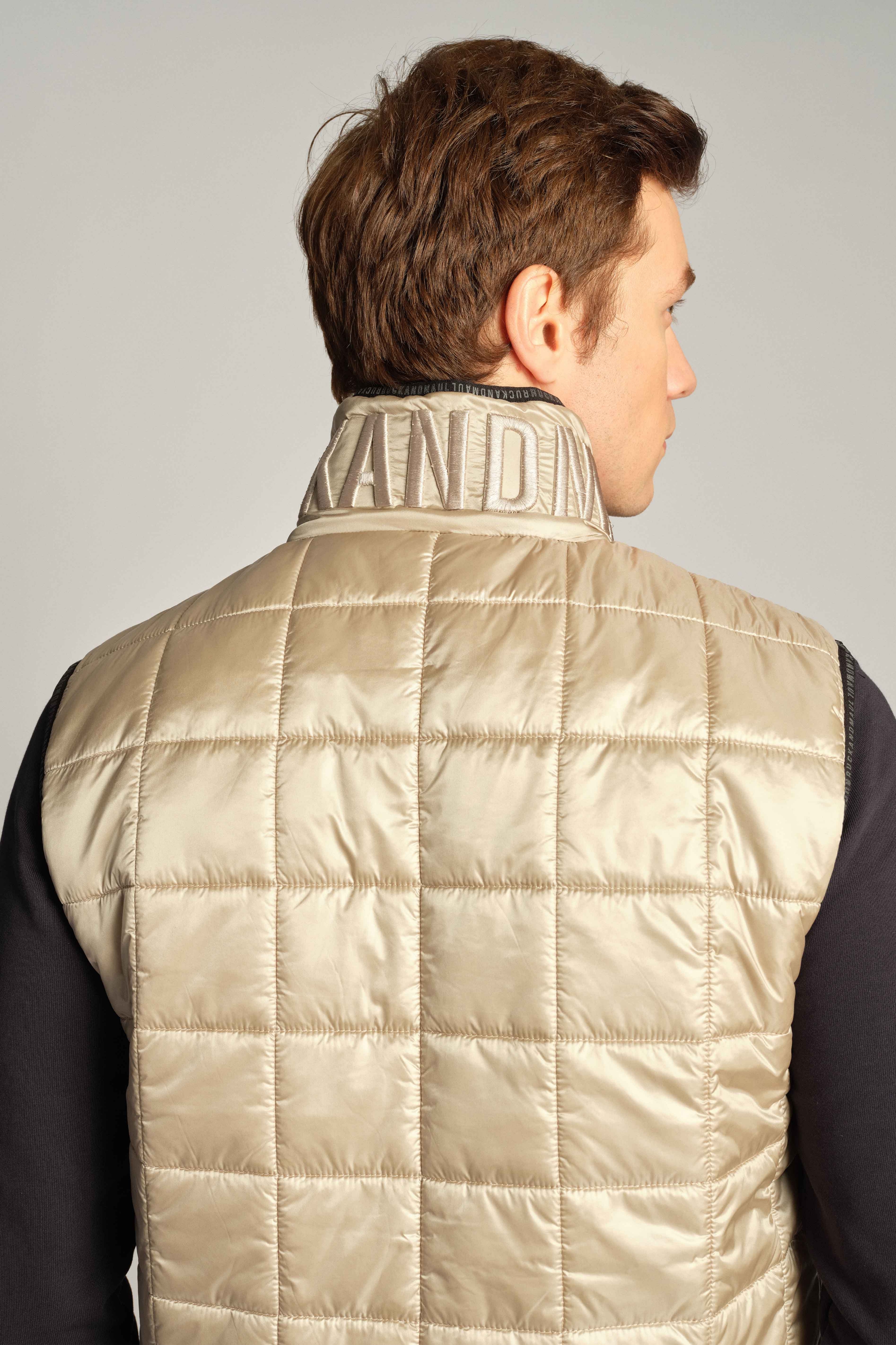 Beige Uomo Gilet