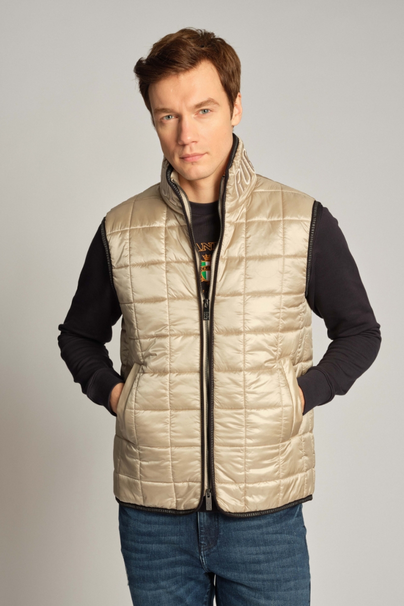 Beiges Men Vest 