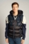 Blue Black Men Vest 