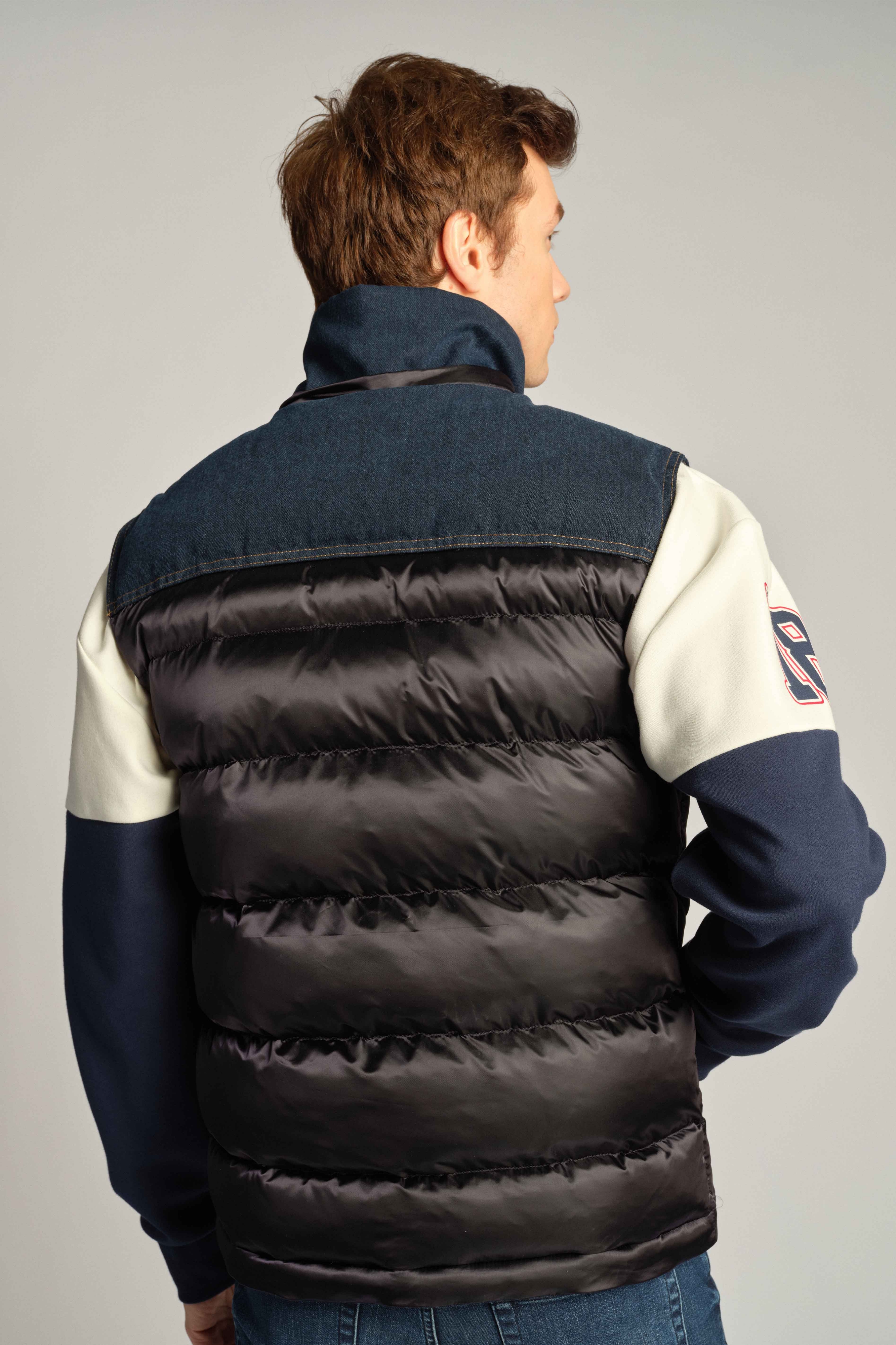 Blu Nero Uomo Gilet