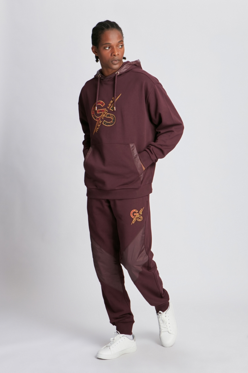 Maroon Men Sweatpants 