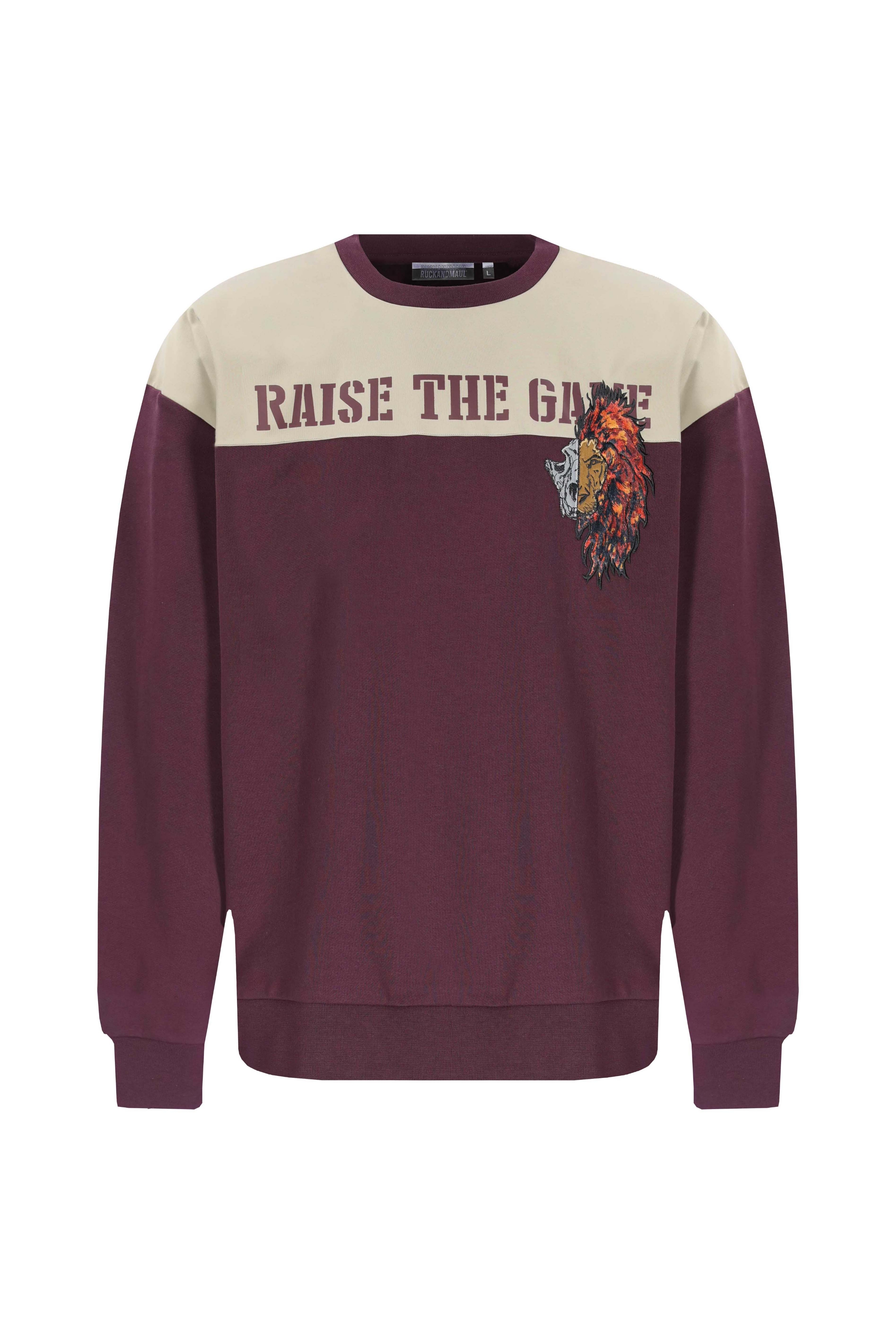 Bordo Erkek Sweatshirt