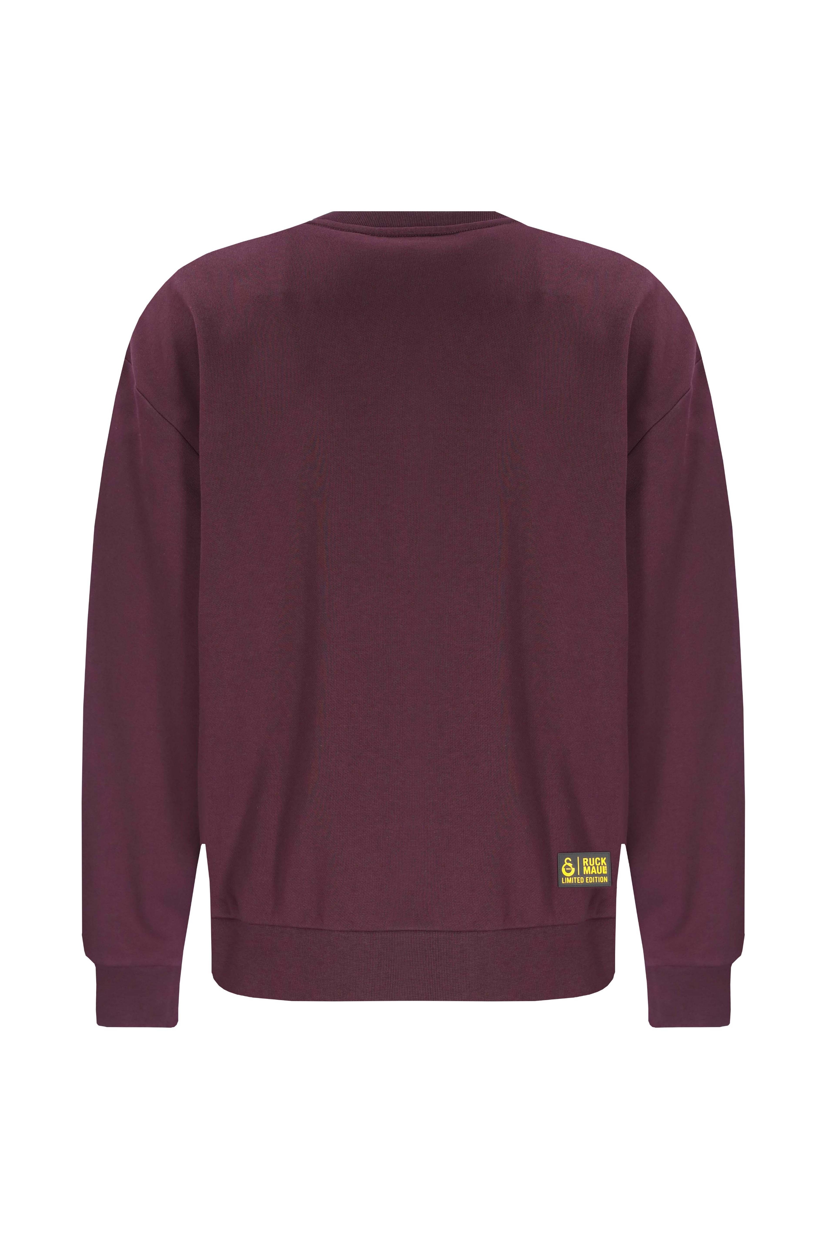 Bordeauxrot Mann Sweatshirt