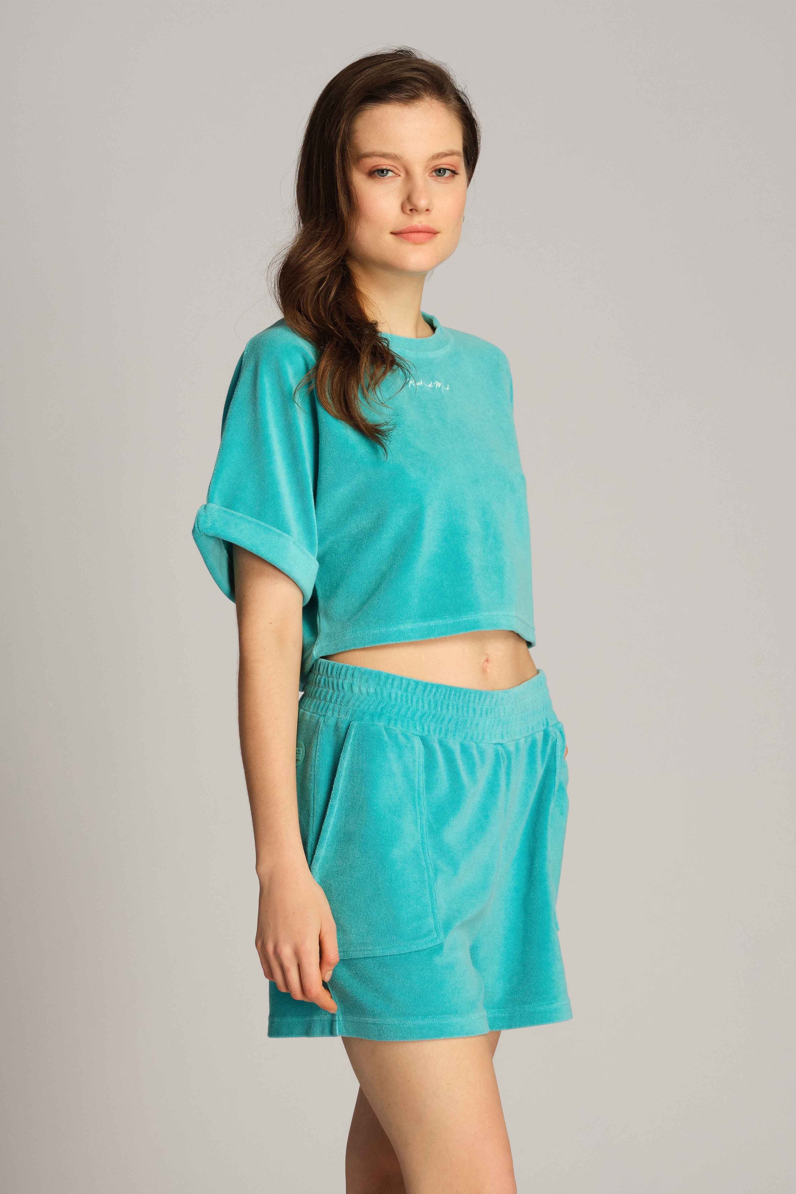 Turquoise Verde Donna Shorts