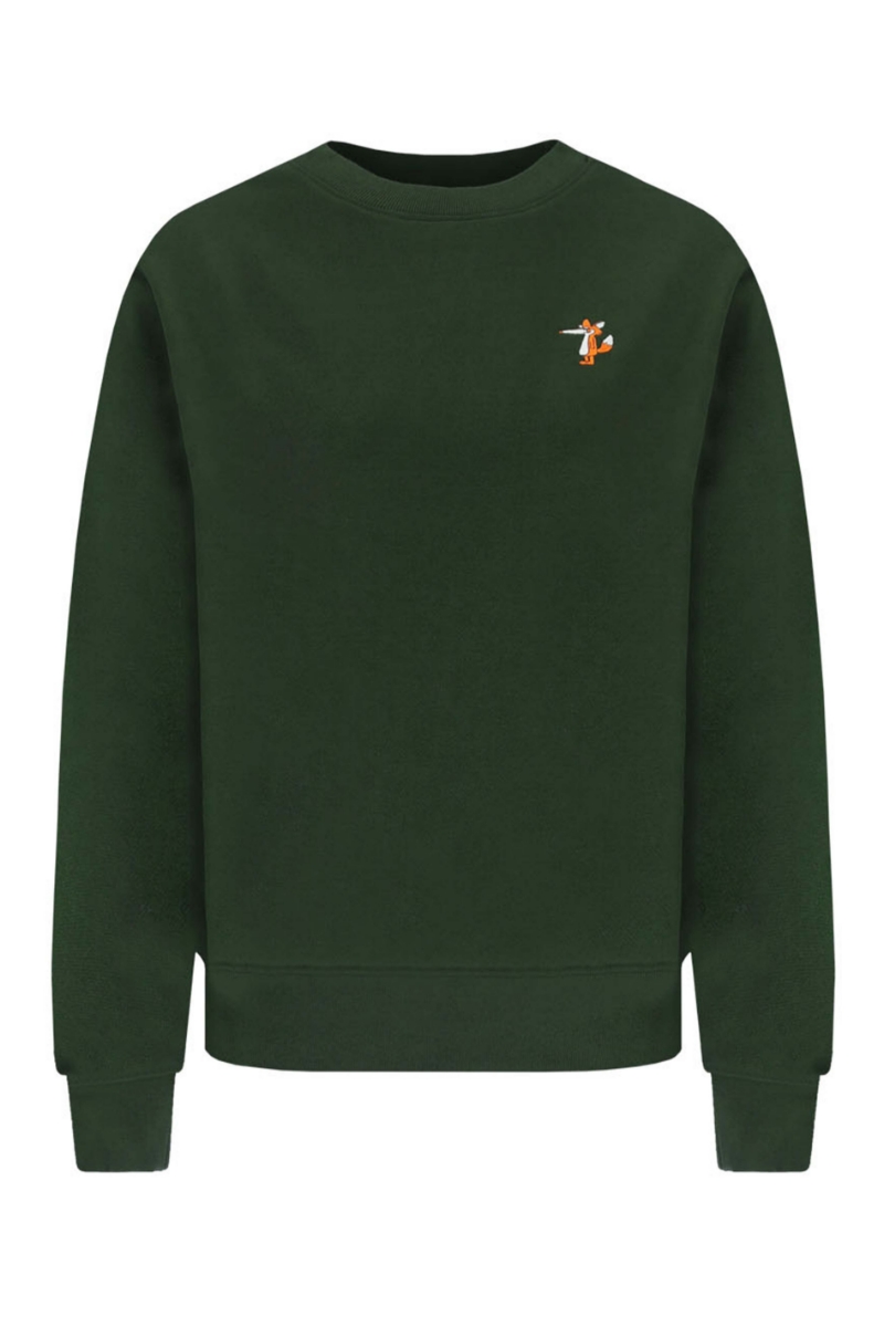 Dunkelgrün Frau Sweatshirt