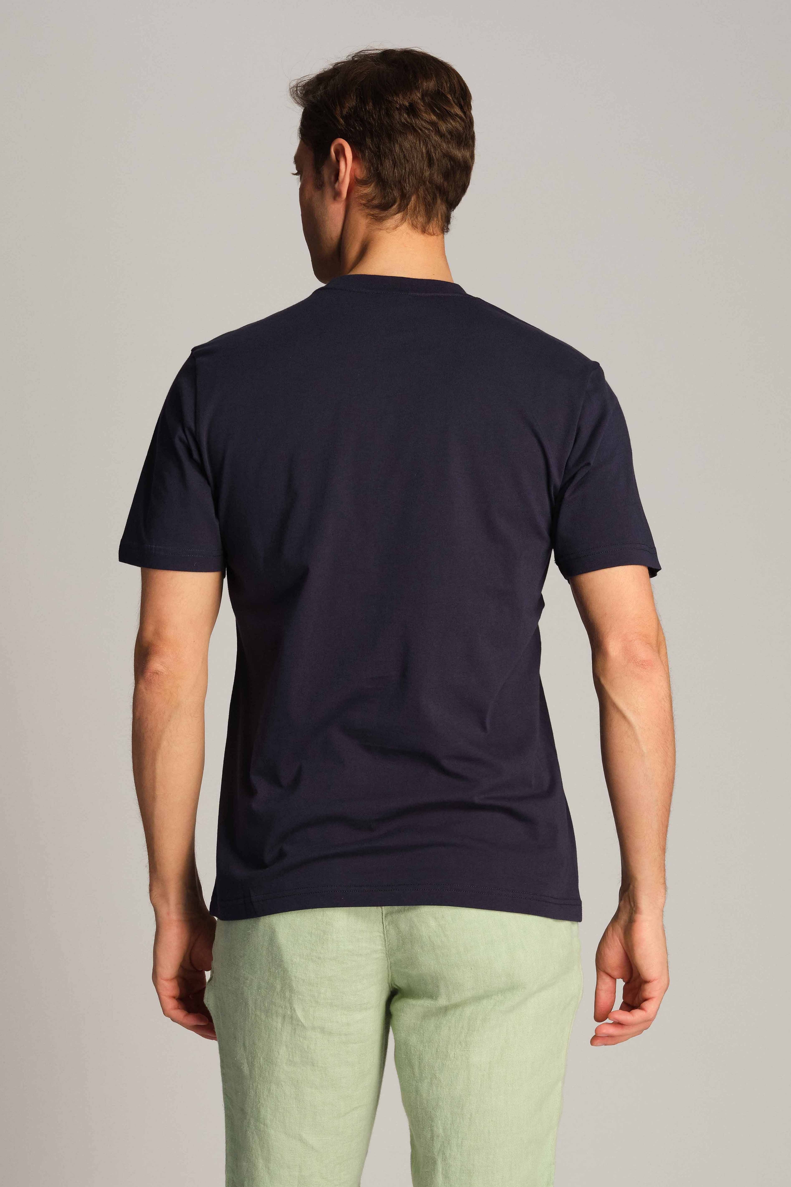 Navy Blue Men T-shirt 