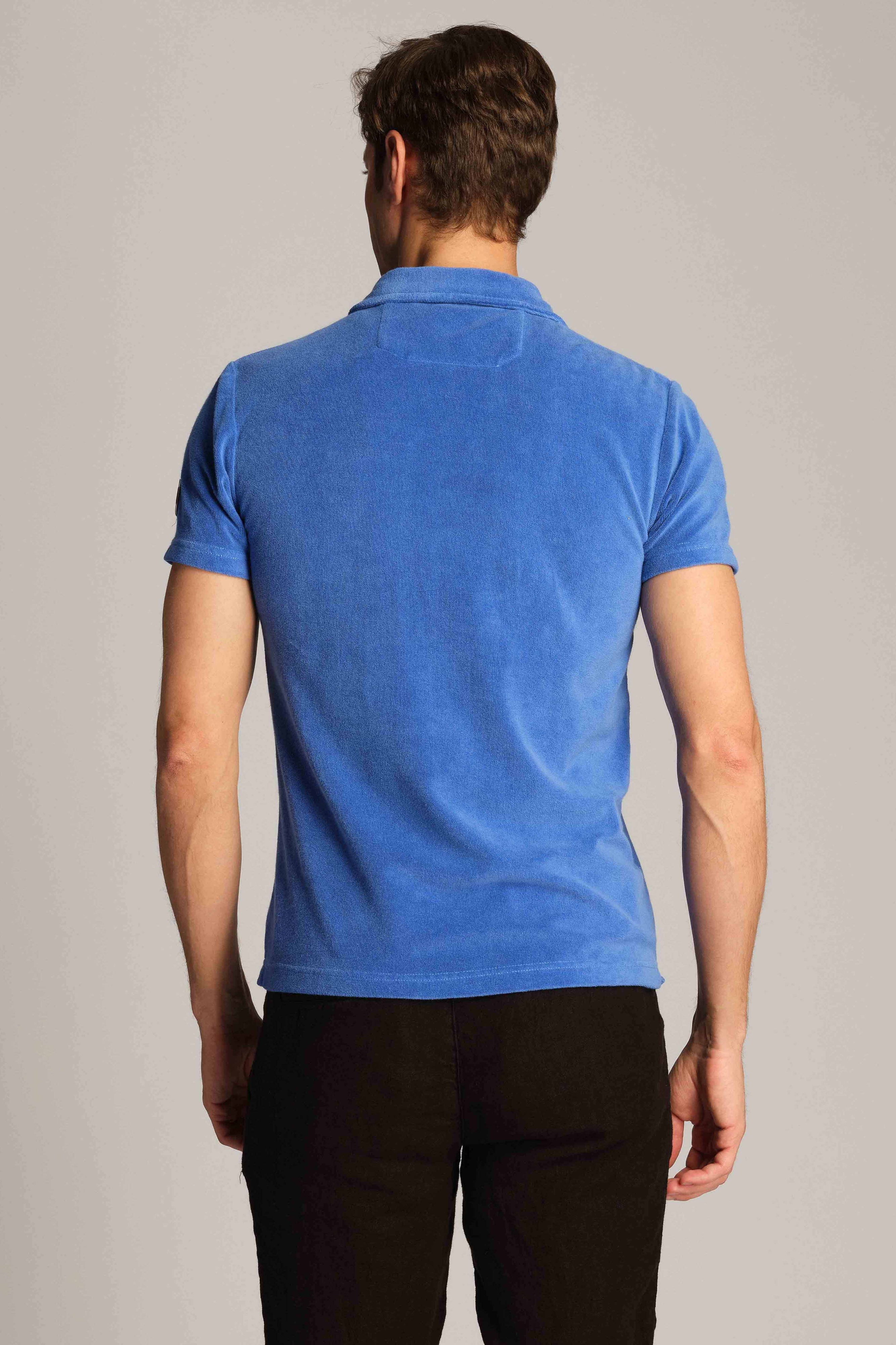 Blau Mann Polo-t-shirt